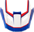 Visor Peak - Red | White | Blue | Gloss - XS-M