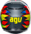 K3 Full Face Helmet - Red | Gray | Yellow - S