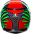 K3 Full Face Helmet - Green | Gloss | Black | Red - S