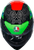 K3 Full Face Helmet - Green | Gloss | Black | Red - S