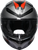K6 S Full Face Helmet - Black | Matte | Red | Gray - S