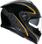 K7 Full Face Helmet - Black | Gold | Gray - S