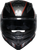 K7 Full Face Helmet - Black | Red | Matte - S