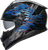K7 Full Face Helmet - Blue | Black | Gray | Gloss - S