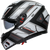 K3 Full Face Helmet - Matte | White | Black | Red - S