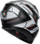 K3 Full Face Helmet - Matte | White | Black | Red - S