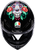 K6 S Full Face Helmet - Blue | Green | Black | Red | Gloss | White - XS