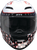 Jackal Full Face Helmet - Red | Gloss | White | Blue - XS