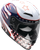 Jackal Full Face Helmet - Red | Gloss | White | Blue - XS