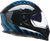 Nemesis Full Face Helmet - Black | Blue | Gloss - XS
