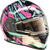 Warrant Snow | Full Face Helmet - Black | Pink | Teal | Gray - S