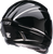 Jackal Full Face Helmet - Black | Gloss | Silver - XS
