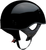 Vagrant Half Face Helmet - Black | Gloss - XS