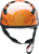 CC Beanie Half Face Helmet - Gloss | Black | Orange - XS