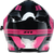 Solaris 2.0 Snow | Modular Helmet - Black | Gloss | Gray | Pink - XL