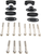EMGO - 23-09381 - Aluminum Handlebar Riser Kit - 1-1/8" - Black