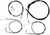 Standard Black Vinyl Handlebar Cable/Brake Line Kit — Ape Hanger