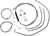 Standard Stainless Braided Handlebar Cable/Brake Line Kit