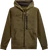 Asymmetrical Zip-up Hoodie - Green | Military Green