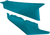 ACERBIS - 2726597441 - Side Panels - Teal/Metallic
