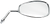 EMGO - 20-86833 - Mirror - Side View - Oval - Chrome - Right
