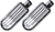 COVINGTONS - C1243-C - Rear Pegs - Dimpled - Chrome
