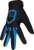 Strapped Gloves - Black | Fluorescent Blue