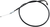 Black Vinyl Throttle Cable