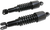 EMGO - 17-05694B - Custom Shorty Shocks with Shroud - Black Body/Black Spring Finish - Clevis Lowering