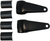 EMGO - 66-35832 - Headlamp Mounting Brackets - Black