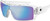 PARAGON SUNGLASSES CLEAR W/BLUE MIRROR LENS
