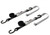 TIE-DOWN CAM S-HOOK SOFT-TYE 1"X6' BLACK/SILVER PAIR
