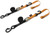 TIE-DOWN CAM SEC HOOK SOFT-TYE 1"X6' BLACK/ORANGE PAIR