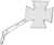 EMGO - 20-34863A - Mirror - Maltese - Side View - Cross - Chrome - Right - Universal
