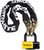 NY FAGHETTABOUDIT CHAIN/DISC LOCK 5FT BLACK/YELLOW