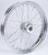 FR 60-SPK DD CHROME 23X3.5 FLT-HUB 1" AXL 00 LTR
