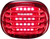 CUSTOM DYNAMICS - PB-TL-SBW-R - Taillight - with License Plate Illumination Window - Red