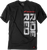 Factory Effex - 16-88310 - Honda Ride Red Vertical T-Shirt - Black - Medium