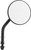 3" ROUND MIRROR W/4" STEM BLACK L/R