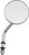 3" ROUND MIRROR W/4" STEM CHROME L/R