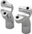 H-BAR RISERS 3.5" PULLBACK CHROME