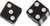 VALVE STEM CAPS BLACK DICE PR