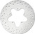 SS REAR ROTOR 11.5 DRILLED TOURING 86-99 MACHINED
