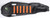 SEAT COVER BLACK/ORANGE W/RIBS