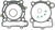 COMETIC - C3174-EST - Top End Gasket Kit - 77 mm - Kawasaki/Suzuki
