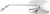 EMGO - 20-21712 - Mirror - Side View - Plain Face/Rectangle - Long Stem - Left - Screw-In - Each
