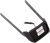 CYCLE VISIONS - CV4664B - LP Plate Frame & Mount with Tag Light - FXSB - Black