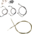 LA CHOPPERS - LA-8154KT-19 - Standard Stainless Braided Handlebar Cable/Brake Line Kit - '18-'22 Harley-Davidson Low Rider ST 117, Low Rider S 114