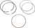 WOSSNER - 770XAS-3 - Replacement Piston Ring Set - '07-'18 Yamaha Phazer 500 Mountain Lite, Phazer Mountain Lite, SR Viper MTX 153