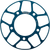 SUPERSPROX - RACD-829-45-BLU - Edge Sprocket Insert - '86-'06 Suzuki 600 Bandit S, GSX-R750, RF 600 R